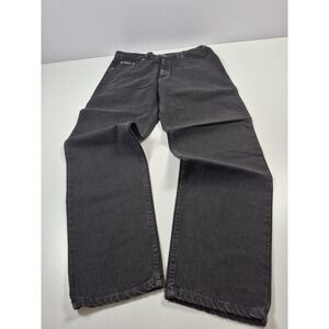 VTG Perry Ellis America Freedom Fit Jeans Mens 38x34 Gray Straight Leg Denim